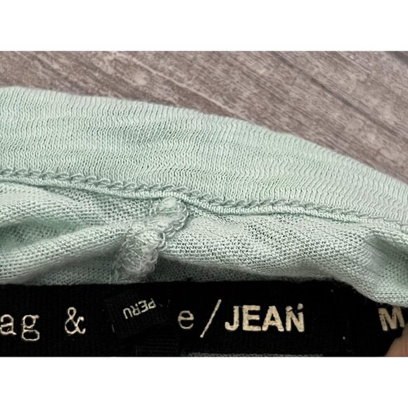 Rag & Bone Classic Beater Tank Cotton in Celadon Green Tank Green Size M - Picture 8 of 8